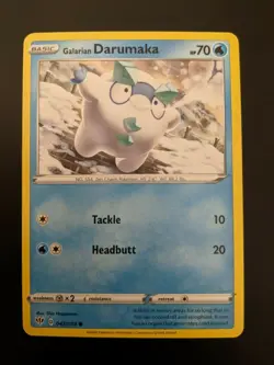 Pokemon TCG Common Galarian Darumaka 43/189 Darkness Ablaze NM/Mint Condition - Image 1