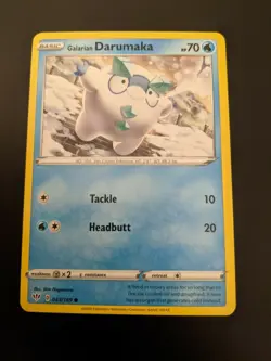 Pokemon TCG Common Galarian Darumaka 43/189 Darkness Ablaze NM/Mint Condition - Image 2
