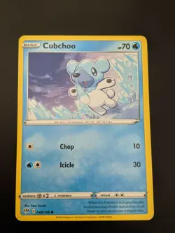 Pokemon TCG Common Cubchoo 48/189 S&S: Darkness Ablaze NM/Mint Condition - Image 2