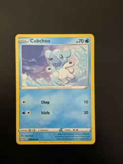 Pokemon TCG Common Cubchoo 48/189 S&S: Darkness Ablaze NM/Mint Condition - Image 3