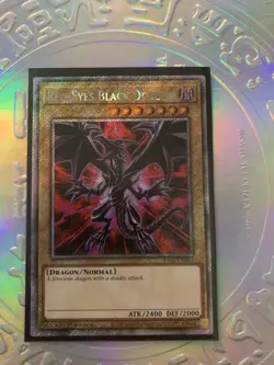 YuGiOh! Red-Eyes Black Dragon RA03-EN081 Platinum Secret Rare 1st Edition NM - Image 1
