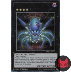 Yugioh Number 70: Malevolent Sin DUSA-EN014 Ultra Rare 1st Edition LP - Image 1