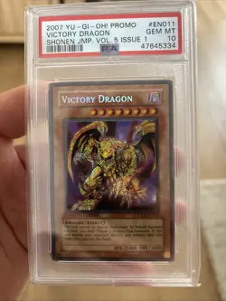 Yugioh - Victory Dragon JUMP-EN011 Secret Rare Promo PSA 10 Limited Edition - Image 1