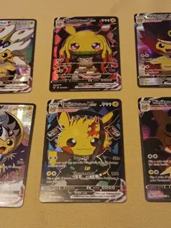 6Pikachu Pokemon Card Holo GX VSTAR VMAX GX EX Cosplay Art - Image 3