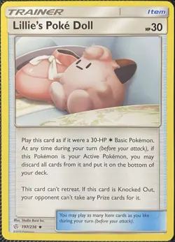 Lillie's Poke Doll 197/236 Sm-Cosmic Eclipse Regular - Pokemon Card - Image 1