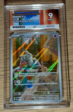 Mimikyu Card SVP 075 -Black Star Promo -Graded Ace 9 MINT! -Pokemon TCG - Image 1