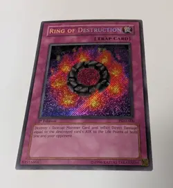 Yugioh Ring of Destruction PGD-000 1st Edition Secret Rare NM Card - Image 1