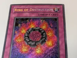 Yugioh Ring of Destruction PGD-000 1st Edition Secret Rare NM Card - Image 2