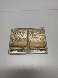 Pokemon 23k Gold Plated Charizard and Jigglypuff Burger King Collectible Cards - Image 2