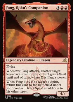 x1 Fang, Roku's Companion - Foil R MTG Avatar: The Last Airbender: Eternal M/NM, - Image 1