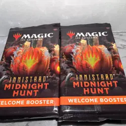 MAGIC THE GATHERING Innistrad Midnight Hunt Welcome booster PACK 12 LOT MTG NICE - Image 1