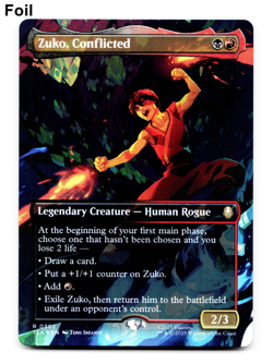 Zuko Conflicted (Borderless) - FOIL - [Avatar: The Last Airbender] MTG ???? - Image 3