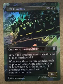 Foil* Dai Li Agents (Borderless) - Avatar: The Last Airbender TLA - NM MTG - Image 1