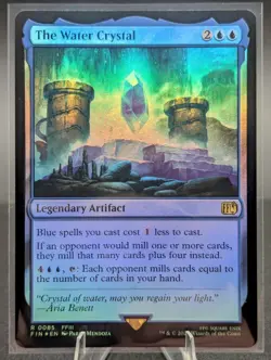 The Water Crystal - Foil - Final Fantasy - MTG - IN HAND - Image 1