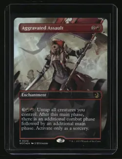 Wilds of Eldraine: Enchanting Tales Aggravated Assault (Anime Borderless) Foil # - Image 1