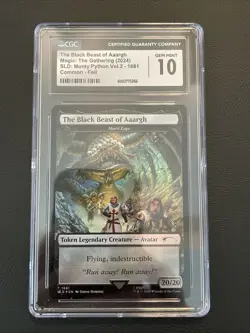 PSA 10 Gem Mint FOIL THE BLACK BEAST OF AAARGH - MTG Magic the Gathering - Image 1