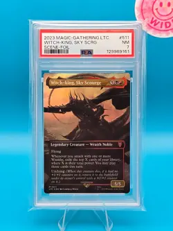 PSA 7 - 2023 MAGIC THE GATHERING LTC, 511 WITCH-KING, SKY SCOURGE SCENE-FOIL - Image 1