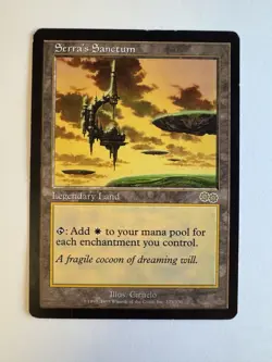 1998 Serra’s Sanctum Urzas saga, Lightly Played Regular Magic The gathering MTG - Image 1