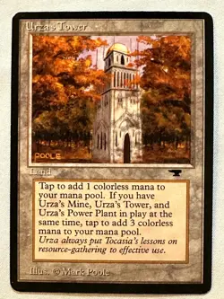 Urza's Tower (Forest) - Magic the Gathering MTG Antiquities -NM- Free Shipping! - Image 1