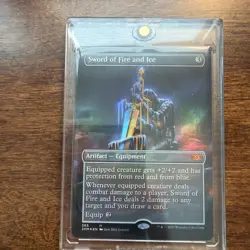 MTG Sword of Fire and Ice (Borderless) - Foil, NM-Mint, English Double Masters - Image 1