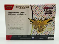 Pokemon TCG Scarlet & Violet 151 Zapdos ex Collection Box SEALED - Image 3