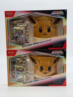 Lot of (2) Pokemon SV Prismatic Evolutions Accesory Pouch Special Box SEALED - Image 1