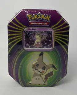 Pokemon TCG Tin Mimikyu 3 Booster Packs Foil Card Exclusive Rare Factory Sealed - Image 1