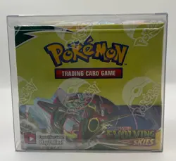 Pokemon Sword & Shield Evolving Skies Booster Box SEALED With Soft Plastic Case - Image 1
