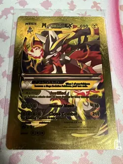Carta Pokemon FAN-ART: M Lucario EX [MEGA] - GOLD CARD - Image 1