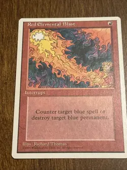 MTG Red Elemental Blast 4th Edition Regular Common - Image 1