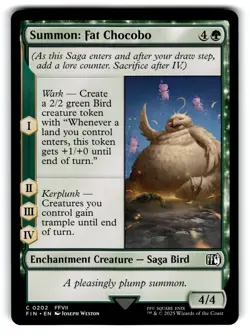Final Fantasy Magic: The Gathering Summon: Fat Chocobo - Image 1
