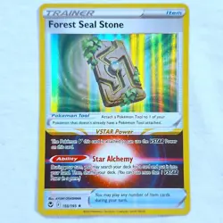 Forest Seal Stone #156 Silver Tempest Rare Holo Pokemon TCG - Image 1