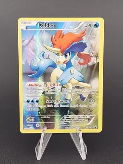 Pokemon Keldeo Mythical Collection Black Star Promo Full Art Holo 2016 XY118 - Image 1