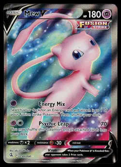 Pokemon Card Mew V 250/264 SWSH08: Fusion Strike - Image 1