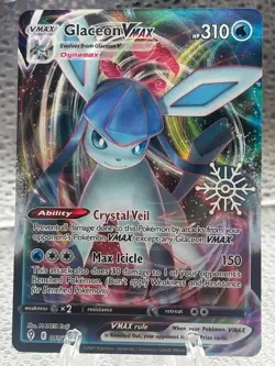 Glaceon VMAX 041/203 Snowflake Calendar Promo Holo Pokemon TCG MINT - Image 1