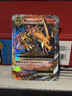 Pokemon Mega M Charizard EX Ultra Rare TCG Card 13/108 - Image 1