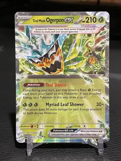 Pokemon Sv06 Twilight Masquerade Teal Mask Ogerpon EX 025/167 Double Rare Holo - Image 1