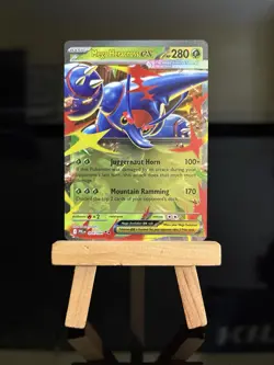 MEGA HERACROSS EX 004/094 Phantasmal Flames Holo NM - Pokemon TCG Card - Image 1
