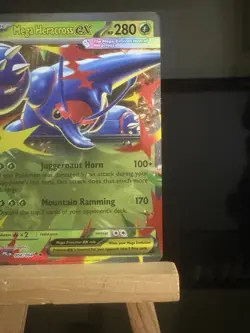 MEGA HERACROSS EX 004/094 Phantasmal Flames Holo NM - Pokemon TCG Card - Image 3