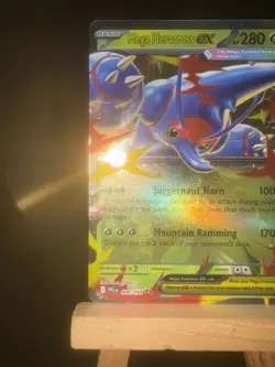 MEGA HERACROSS EX 004/094 Phantasmal Flames Holo NM - Pokemon TCG Card - Image 5