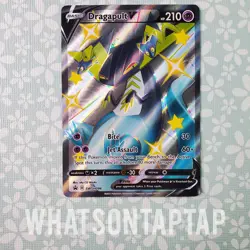 Pokemon Card Dragapult V SWSH096 Black Star Promo Sword Shield Shining Fates LP - Image 1