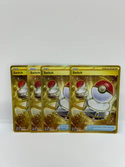 Lot of (4) Switch 206/165 Sv: Scarlet & Violet 151 Holo Play Set Pokemon - Image 1