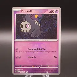 Pokemon English: Prismatic Evolutions 035/131 Holo Duskull (Master Ball Pattern) - Image 1