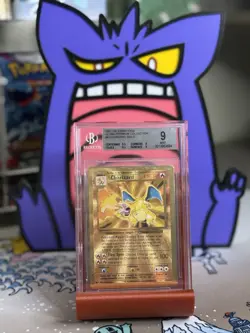 Pokemon 2021 Celebrations Ultra Premium Collection Gold Metal Charizard #4 BGS 9 - Image 3