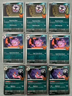 Pokemon Trick or Trade 2024 Gengar Haunter Gastly Lot 9 Cards Cosmos Holo NM - Image 2