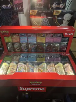 Pokemon TCG Costco Prismatic Evolutions 8 Pack Mini Tins Lot of 2 New Sealed - Image 1