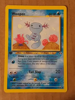 Pokemon Wooper 71/75 Neo Discovery 1st Edition LP-NM See Pictures - Image 1