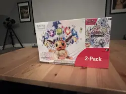 Pokemon TCG Prismatic Evolutions ETB with Booster Bundle Costco 2-Pack Sealed - Image 1