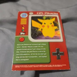 Pikachu Topps 1999 TV Animation Edition! Series 2 Black Label TV2 #25 - Image 5