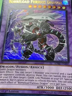 3x Borreload Furious Dragon | SDRR-EN042 | Ultra Rares | MP | 1st Ed | YuGiOh! - Image 2